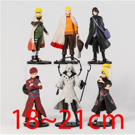[ Vũ Trí Ba ] Mô hình nhân vật 6 Madara Minato Deidara Gaara Sasuke Guy Naruto trưởng thành - Naruto