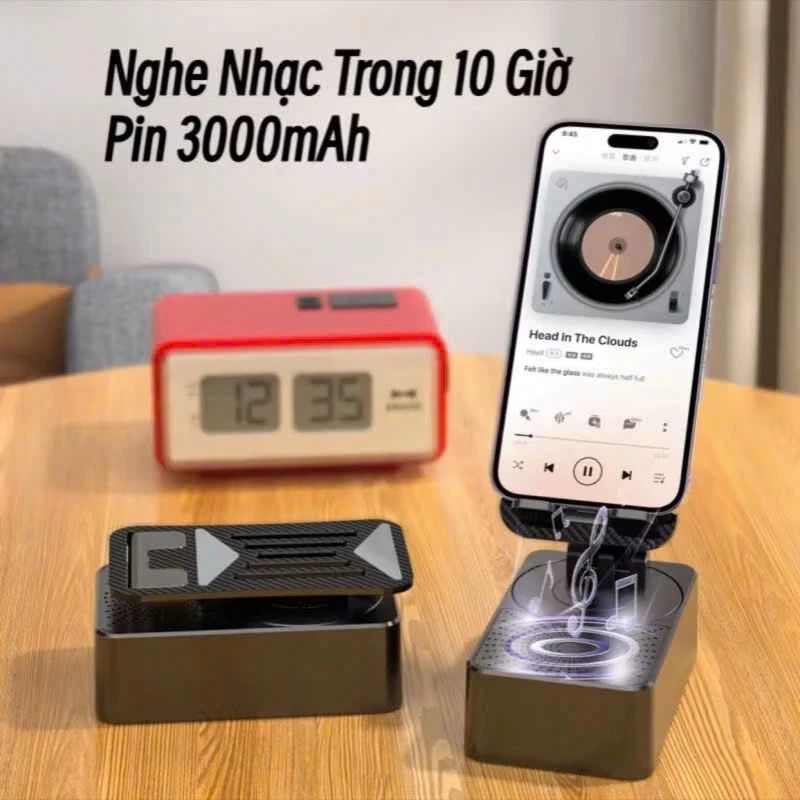 [ Hỏa tốc HCM ] Giá đỡ điện thoại có Loa Bluetooth KINIO11 Tích hợp Giá đỡ điện thoại sạc dự phòng