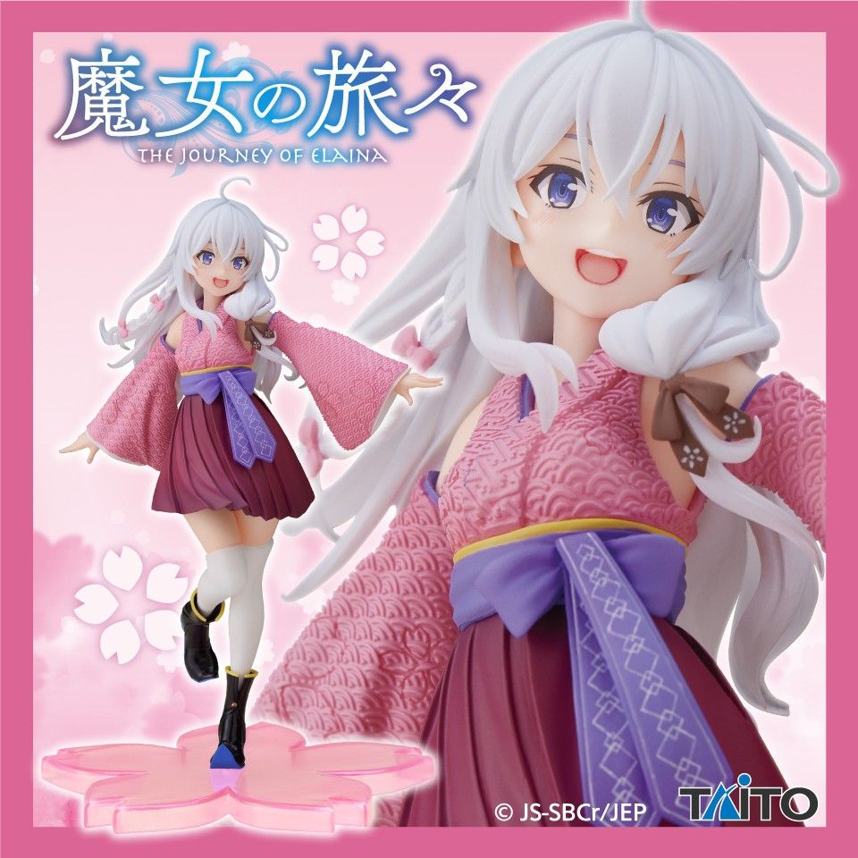18cm [ hỏa tốc hcm ] Mô Hình nhân vật Majo no Tabitabi - Elaina - Sakura Wasou ver.