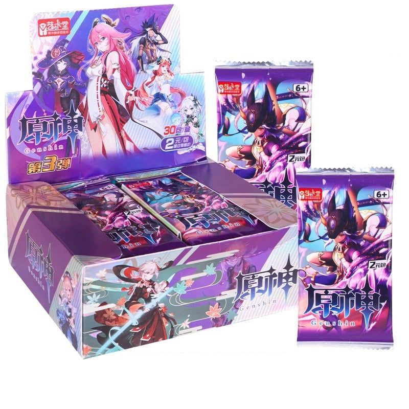 Bản Mới Nhất 2025 [ hỏa tốc hcm ][ Vũ Trí Ba ] [Full Box] Hộp Thẻ Nhân Phẩm Genshin Impact