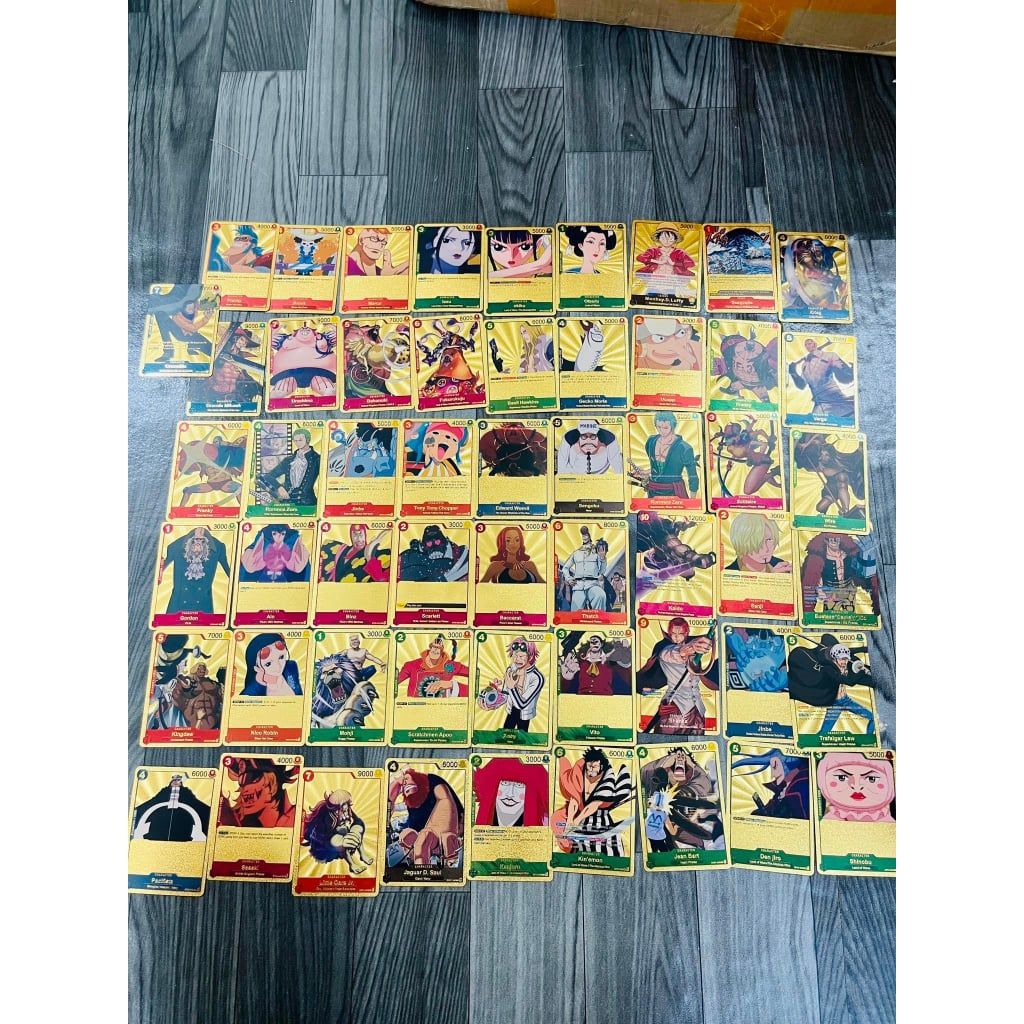 VIDEO [ hỏa tốc hcm ] 55 Lá thẻ one piece Mạ Vàng Trò Chơi Đối Kháng Đồ Chơi Trẻ Em