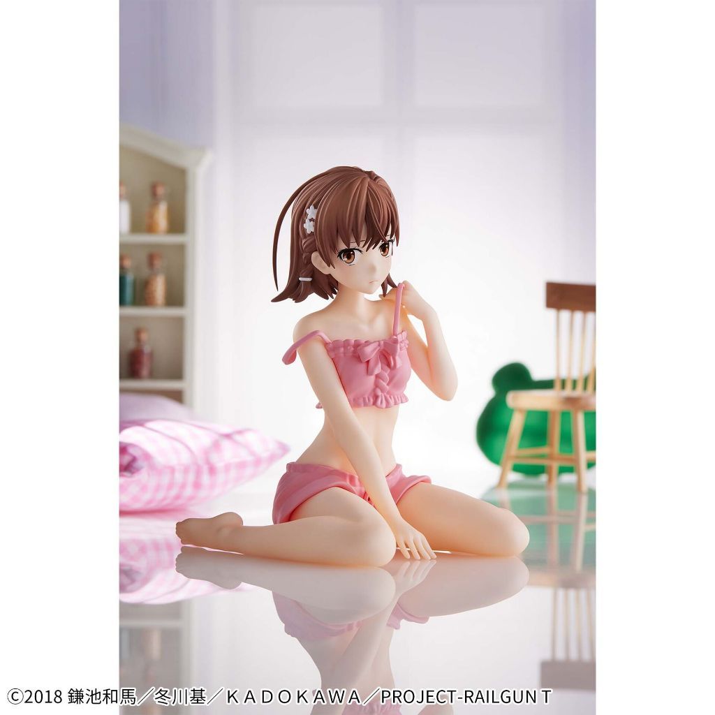 15cm [ hỏa tốc hcm ][ Vũ Trí Ba ] Mô hình To Aru Kagaku no Railgun - Shokuhou Misaki Misaka Mikoto đồ ngủ