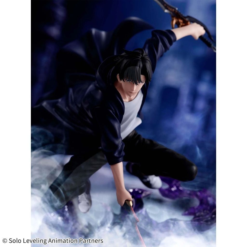 15cm FULLBOX [ hỏa tốc hcm ][ Vũ Trí Ba ] Mô hình nhân vật Solo Leveling - Sung Jin woo chiến đấu