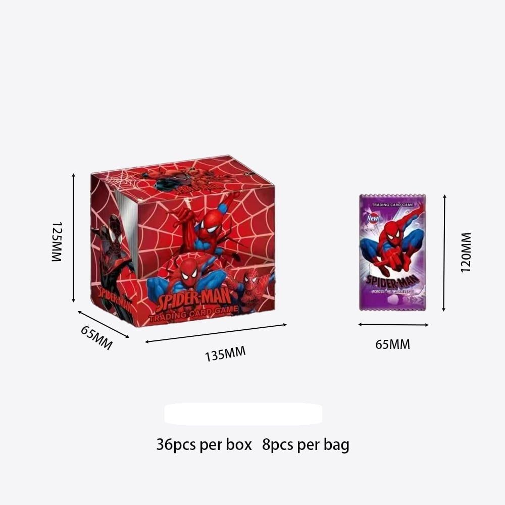 [ Hỏa tốc HCM ] Hộp 36 gói thẻ bài [ Vũ Trí Ba ] nhân phẩm SpiderMan spider man - Người nhện