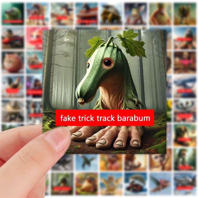 [ Hỏa tốc HCM ] 72 Cái/bộ Tung tung tung sahur Dán Sáng Tạo Trừu Tượng Cát Cho Trẻ Em brainrot