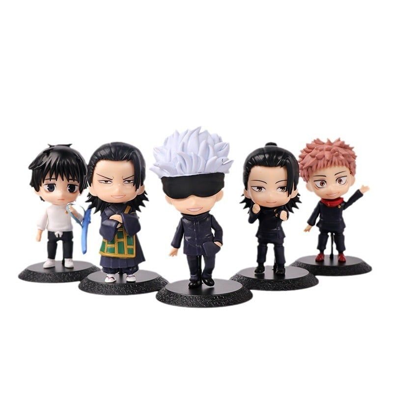 mua 3 tặng 1 [ hỏa tốc hcm ] bộ 12 Mô Hình gojo satoru yuta Jujutsu Kaisen Chú Thuật Hồi Chiến Chibi 12cm jjk