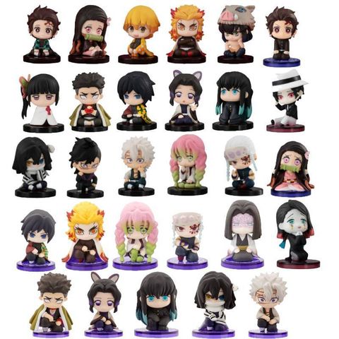 >25 mẫu [ Vũ Trí Ba ] Mô hình Demon slayer Tanjiro Nezuko Zenitsu Inosuke Chibi Cute kimetsu No Yaiba 6cm