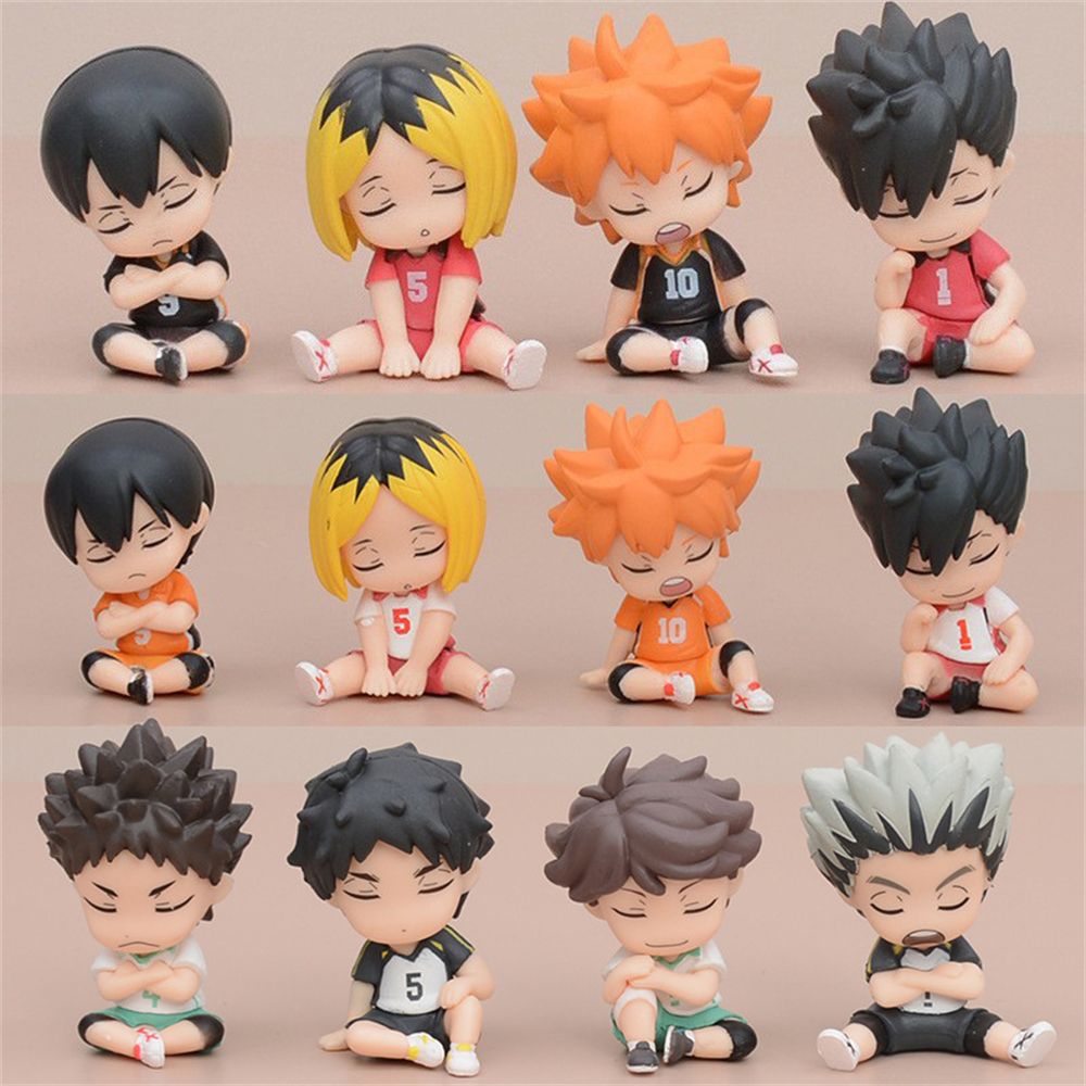 [ hỏa tốc hcm ][ Vũ Trí Ba ]Set 4 mô hình Haikyuu Vua bóng chuyền Yu Kei Tsukishima Tobio Shoyo Hinata Tadashi Yamaguchi