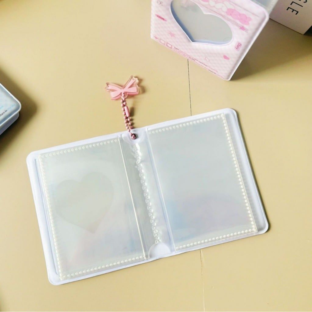 [ Vũ Trí Ba ][ Phụ kiện ] Album Đựng Ảnh 3inch 40 Ngăn Hình Trái Tim Họa Tiết Hoạt Hình Xinh Xắn
