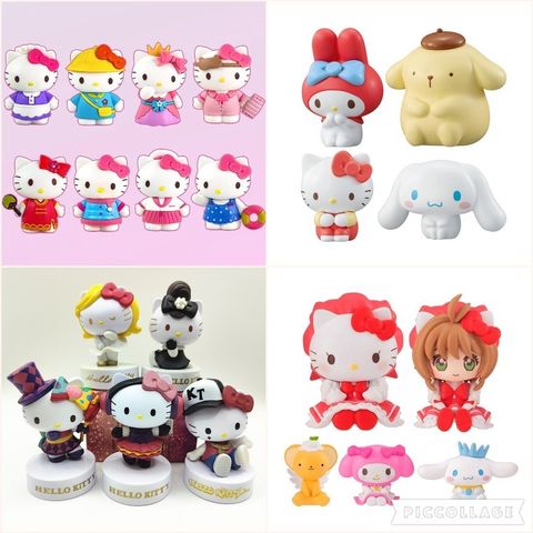 >25 mẫu VIDEO [ Hỏa tốc HCM ] Mô hình Hello Kitty Change Clothes bộ sưu tập quần áo của kuromi