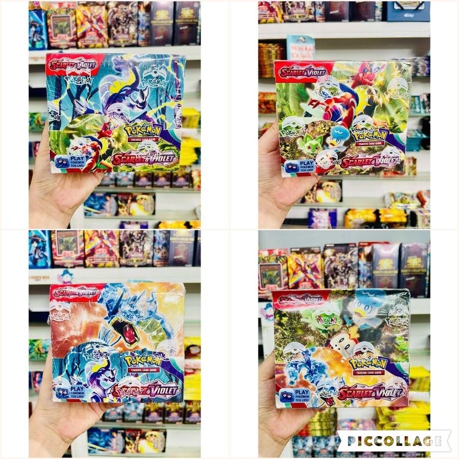 Tặng 10 THẺ NĂNG LƯỢNG [ hỏa tốc ] [ Vũ Trí Ba ] Hộp 360 thẻ Pokemon Scarlet & Violet Cao Cấp