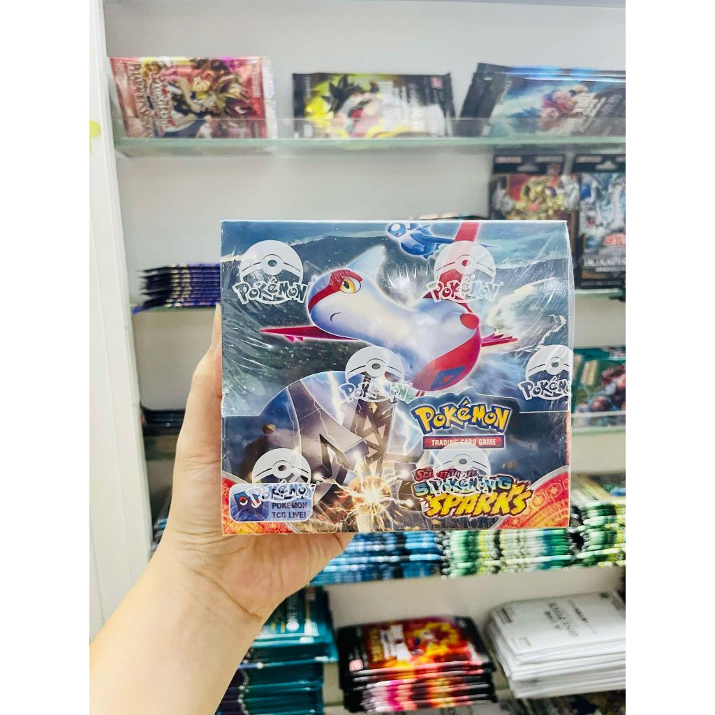 Tặng 10 THẺ NĂNG LƯỢNG [ hỏa tốc HCM ] Vũ Trí Ba Hộp 360 thẻ Pokemon Surging Sparks Cao Cấp Siêu Đẹp