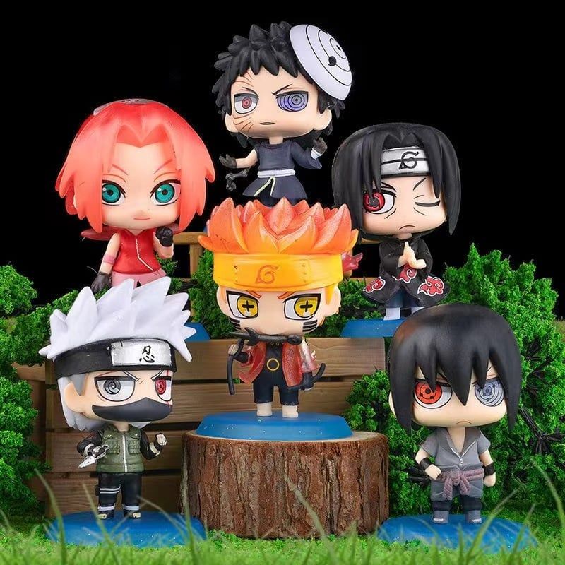 Mua 5 tặng 1 [ hỏa tốc hcm ] Mô hình Naruto chibi Sasuke Sakura Gaara Itachi Kakashi Figure Anime