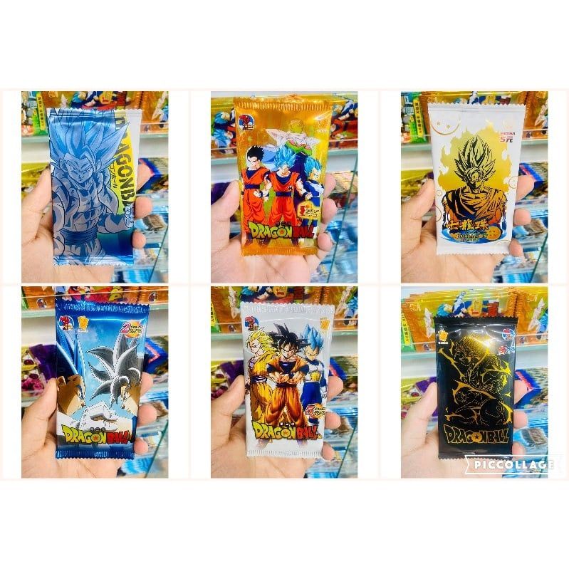 [ Vũ Trí Ba ] Tổng hợp Set 5 ảnh thẻ nhân phẩm Anime Dragon Ball ngẫu nhiên chibi xinh xắn