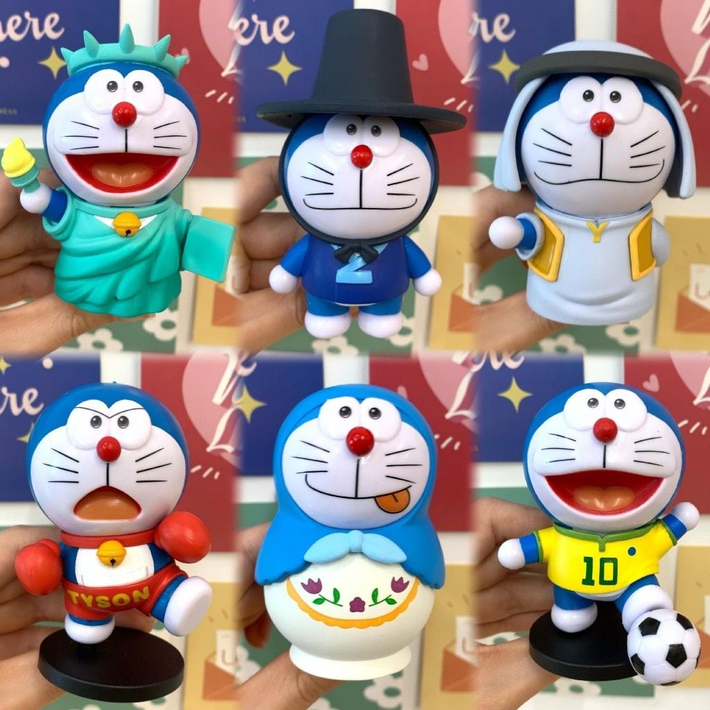 mua 5 tặng 1 video [ hỏa tốc hcm ] Vũ Trí Ba Mô hình mèo ú doremon đô rê mon doraemon đa quốc gia