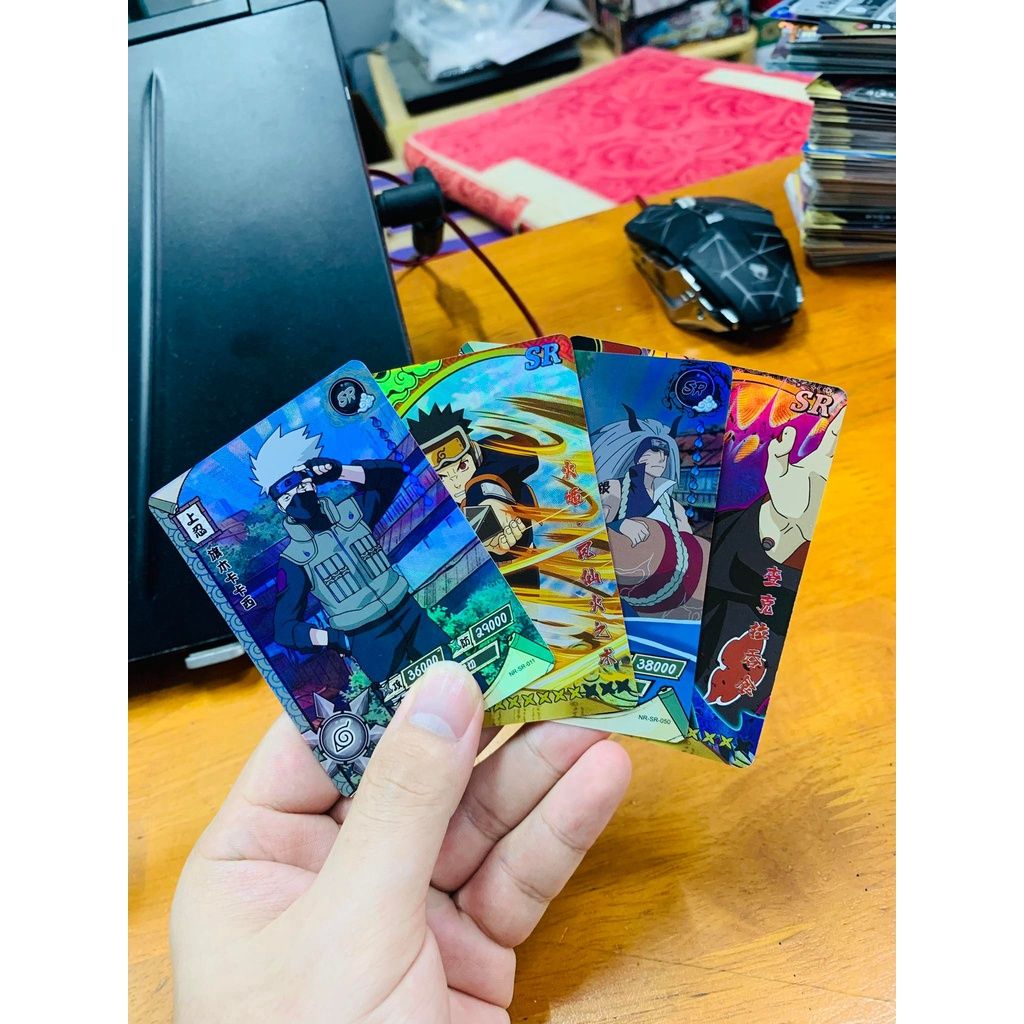 [ Vũ Trí Ba ] Set 5 ảnh thẻ nhân phẩm Anime Naruto ngẫu nhiên chibi xinh xắn