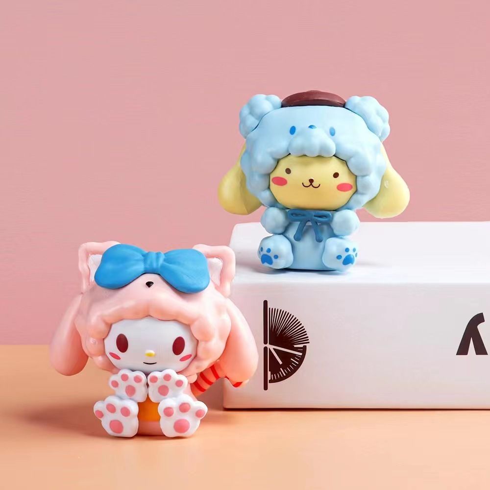 mua 5 tặng 1 [ Hỏa tốc HCM ] Mô hình mini nhân vật hoạt hình Hello Kitty, My Melody, Kuromi