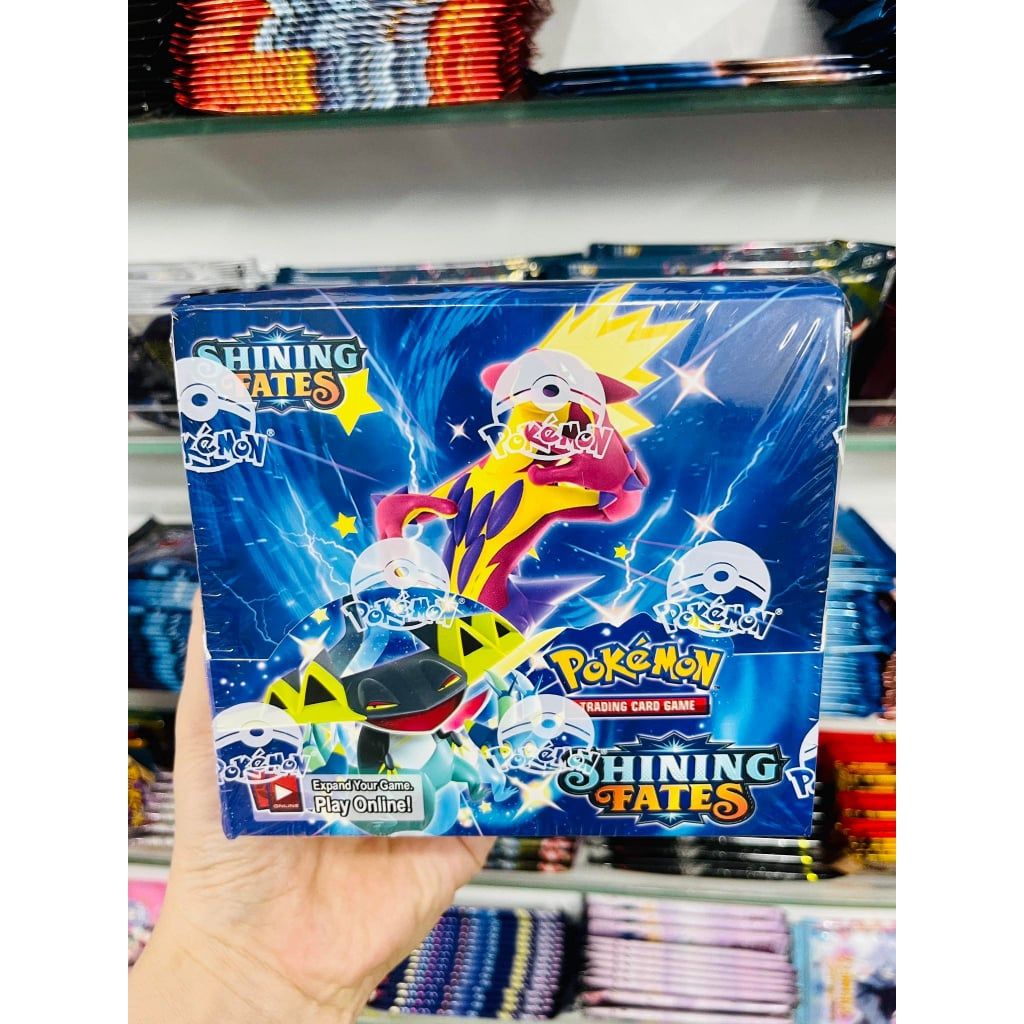 Tặng 10 THẺ NĂNG LƯỢNG [ hỏa tốc HCM ] Vũ Trí Ba Hộp 360 thẻ Pokemon shining fate Cao Cấp Siêu Đẹp
