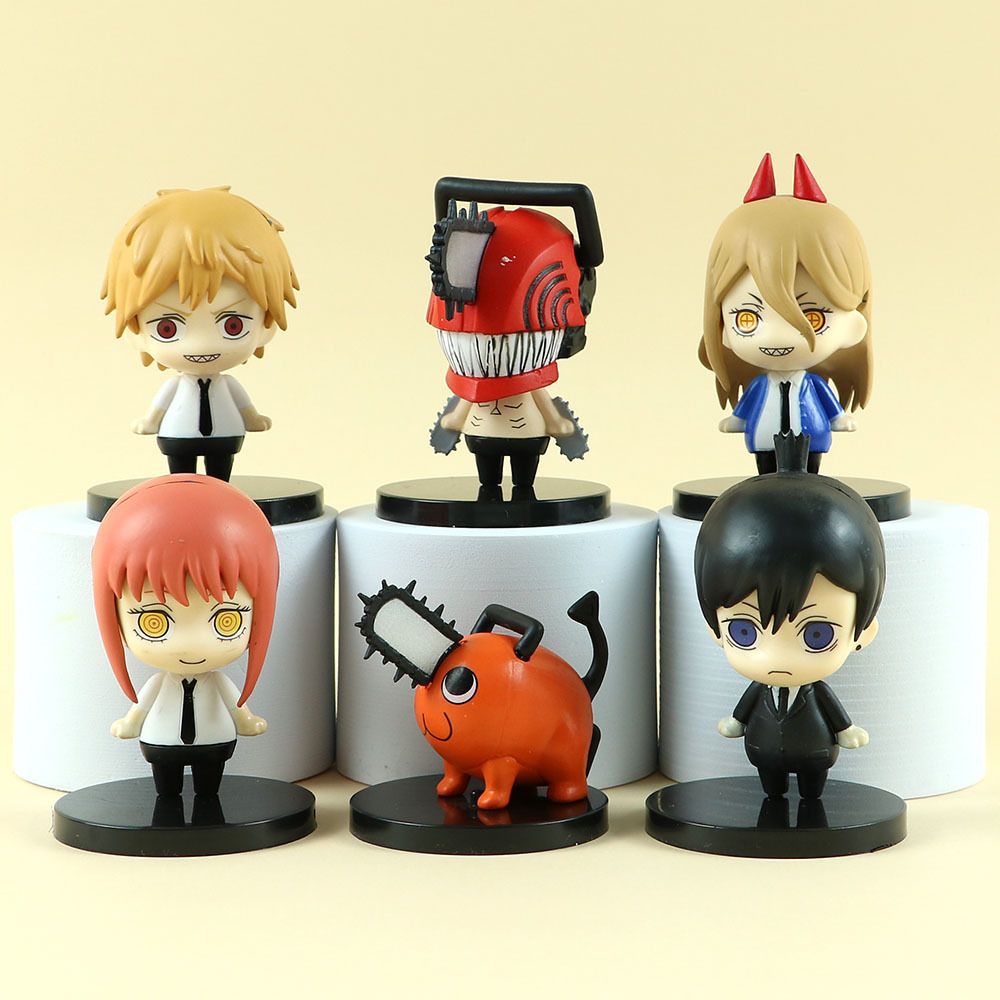 video [ hỏa tốc hcm ][ Vũ Trí Ba ] Mô hình lookup Chainsaw Man makima aki Denji Pochita Power 10cm