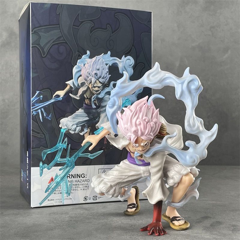 22cm FULL BOX [ hỏa tốc hcm ][ Vũ Trí Ba ] Mô hình nhân vật Luffy Gear 5 cầm sét - One Piece