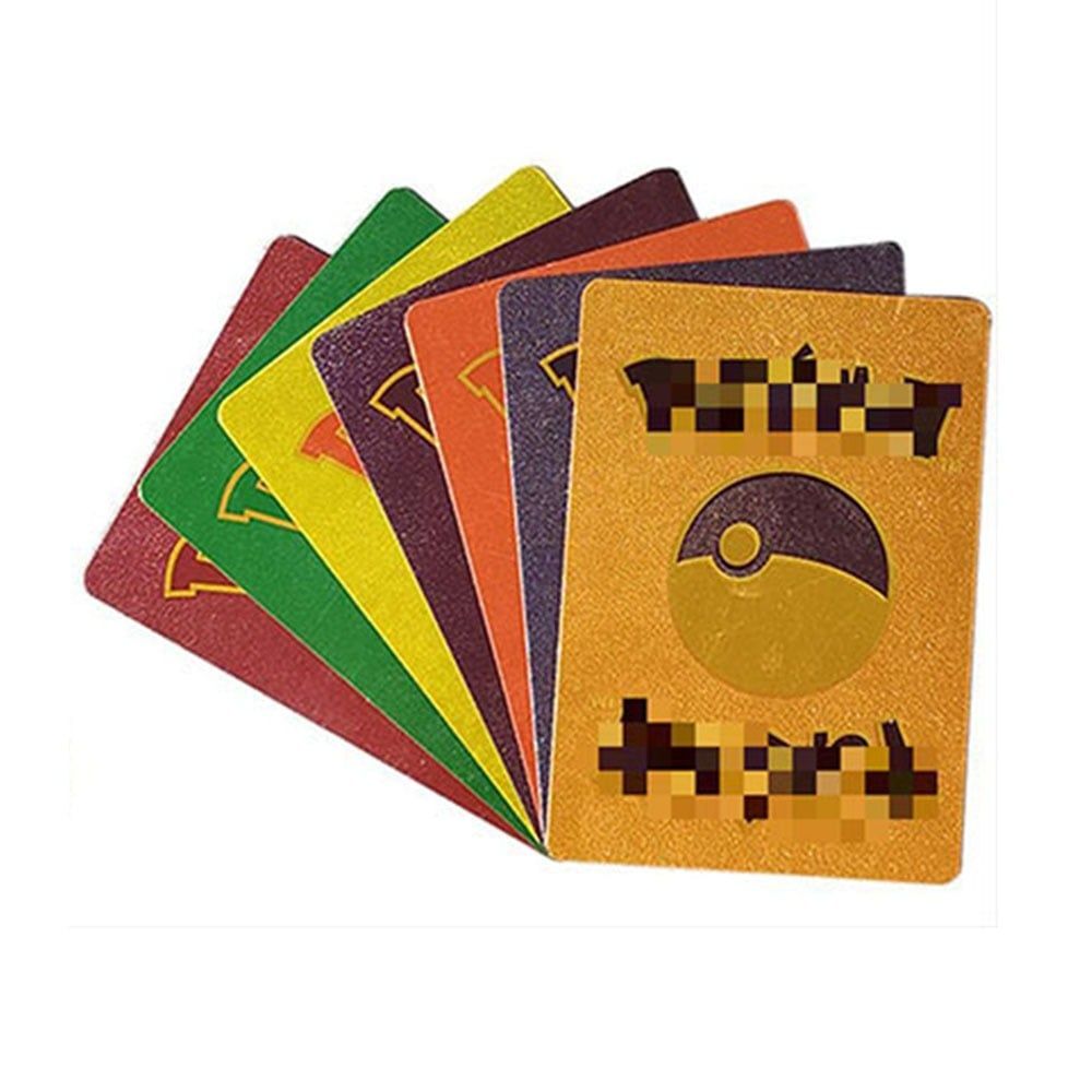 [ hỏa tốc hcm ] Bộ 55 Thẻ Pikachu đầy màu sắc bằng kim loại GX V Vmax pokemon Charizard