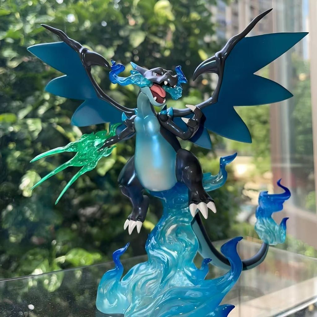 20cm  [ hỏa tốc hcm ][ Vũ Trí Ba ] Mô Hình Pokemon - MEGA X Charizard - Rồng lửa cấp 3 MEGA