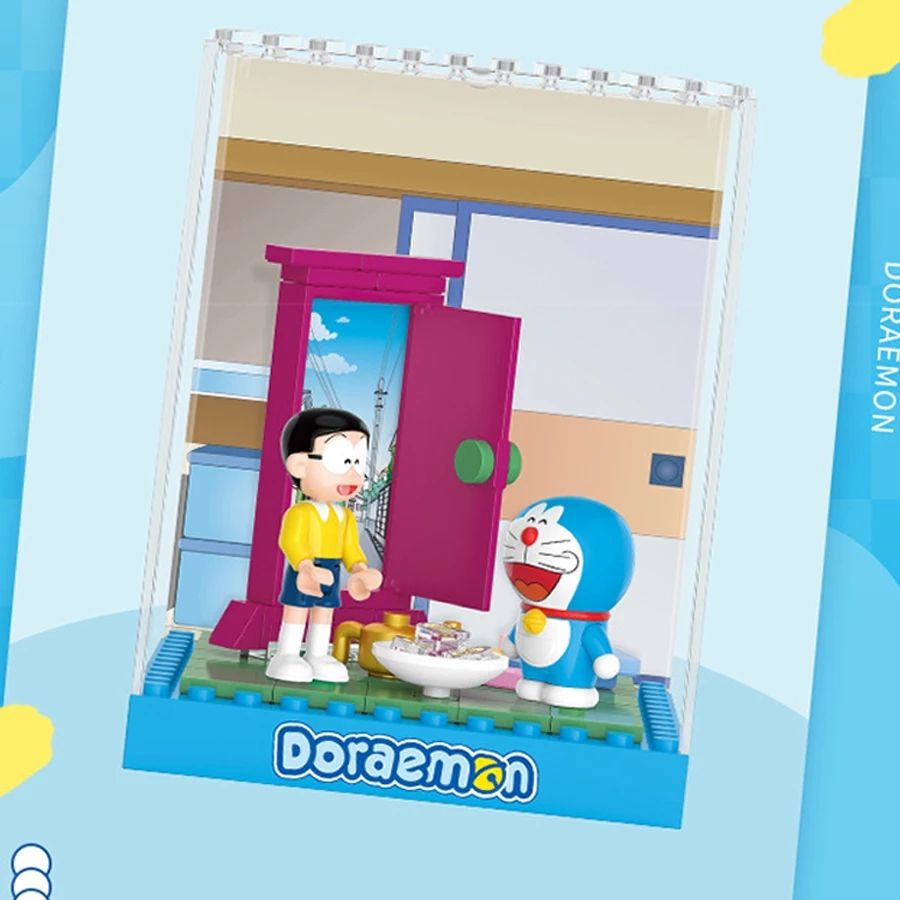 chính hãng CÓ VIDEO Hỏa tốc HCM doremon Set 6 tiểu cảnh Doraemon Nobita lắp ghép nano brick Balody