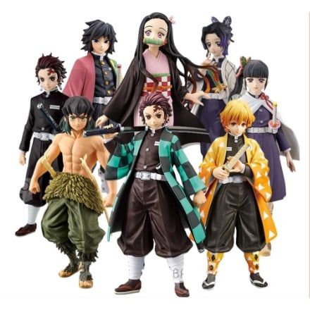 [ hỏa tốc hcm ][ Vũ Trí Ba ] Mô hình Tanjirou Nezuko Zenitsu inosuke Shinobu Kimetsu no Yaiba