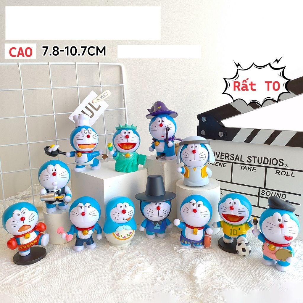 mua 5 tặng 1 video [ hỏa tốc hcm ] Vũ Trí Ba Mô hình mèo ú doremon đô rê mon doraemon đa quốc gia