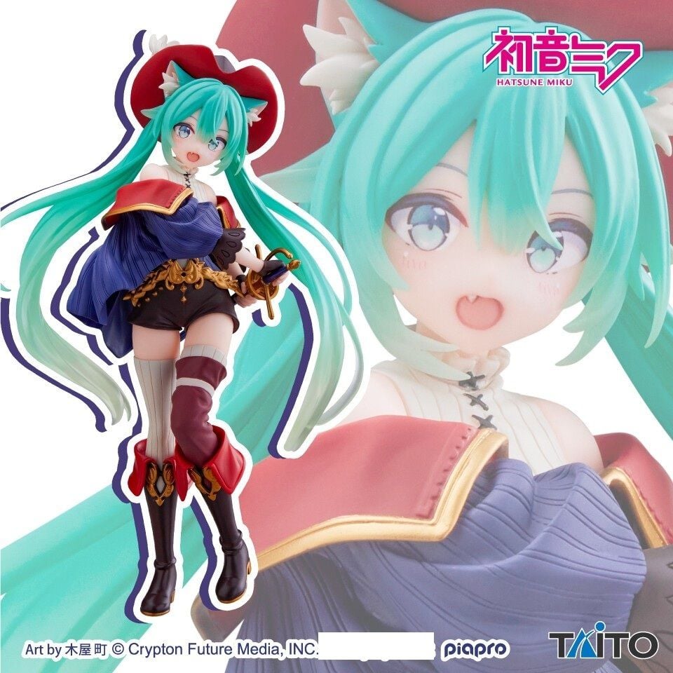 19cm Full Box [ hỏa tốc hcm ] Mô hình nhân vật Vocaloid - Hatsune Miku - Nagagutsu o Haita Neko