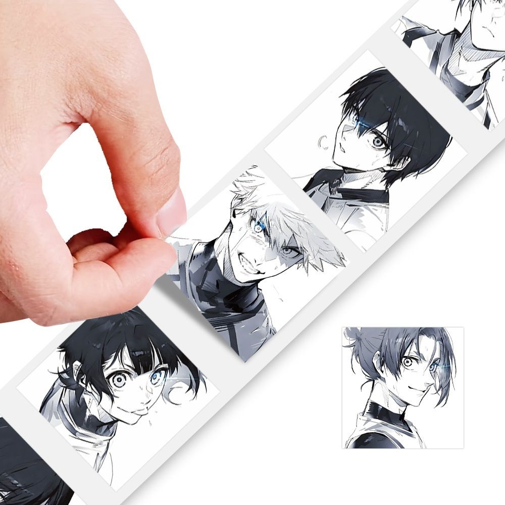 [ Hỏa tốc HCM ] Cuộn 500 Hình Dán Dán Sticker Blue Lock Itoshi,Nagi,Reo,Bachira,Chigiri Trang Trí