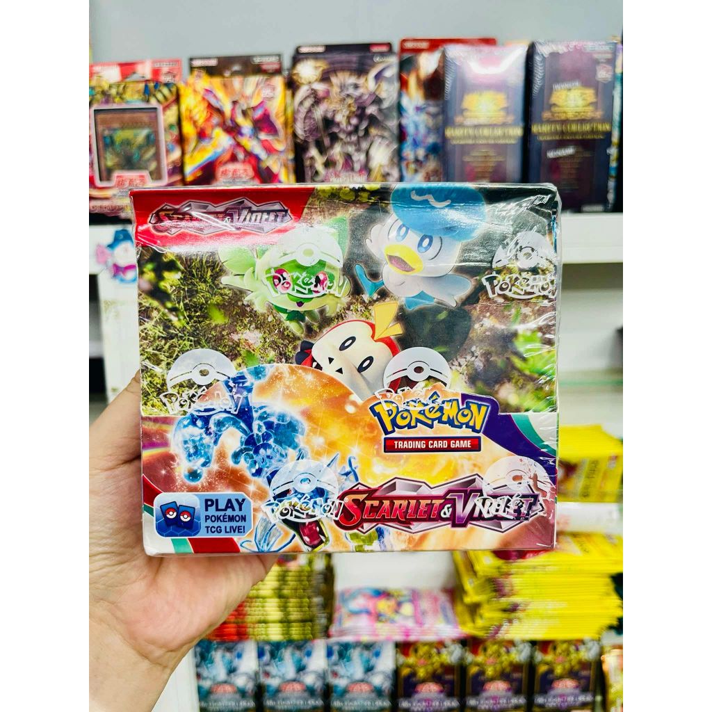 Tặng 10 THẺ NĂNG LƯỢNG [ hỏa tốc ] [ Vũ Trí Ba ] Hộp 360 thẻ Pokemon Scarlet & Violet Cao Cấp