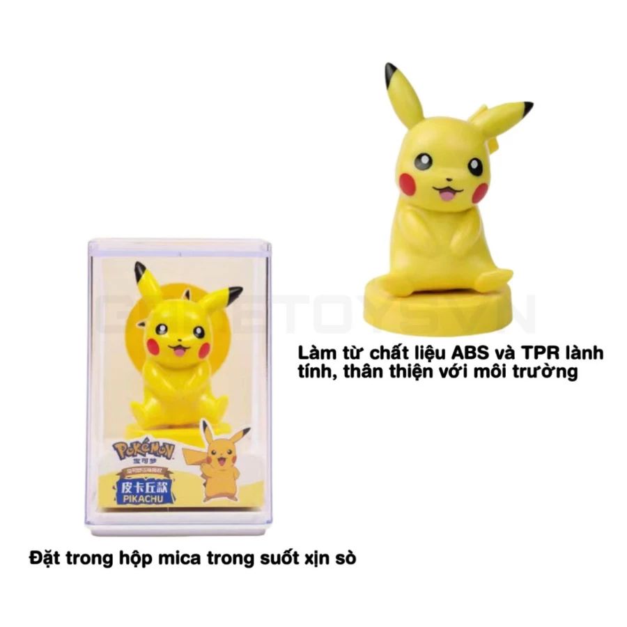 >15 mẫu chính hãng [ Hỏa tốc HCM ] Hộp mica mô hình Pokemon dễ thương Sunny Sandy cao cấp
