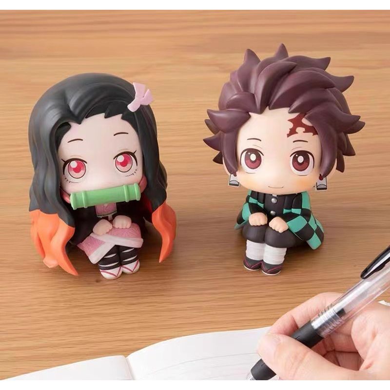 mua 5 tặng 1 [ hỏa tốc hcm ] Mô hình lookup Kimetsu No Yaiba figure Chibi Demon Slayer Tanjiro Nezuko inosuke rengoku