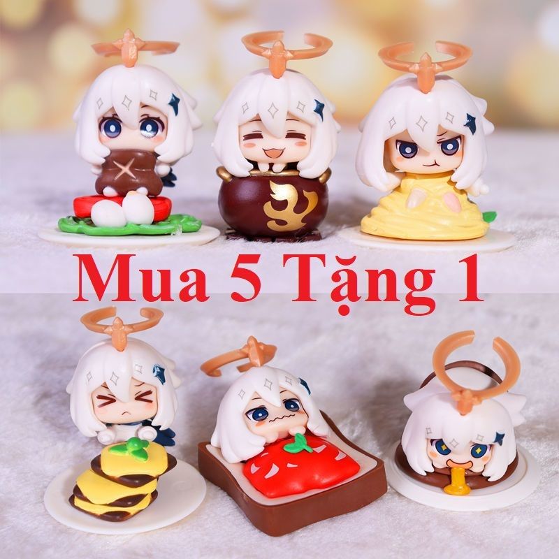 [ hỏa tốc hcm ][ Vũ Trí Ba ] Mô hình nhân vật Paimon Food - Genshin Impact - 7cm anime waifu
