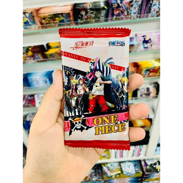 [ Vũ Trí Ba ][Có Sẵn] 1 Túi 3 thẻ Bài ảnh thẻ nhân phẩm ngẫu nhiên Anime One Piece Film RED