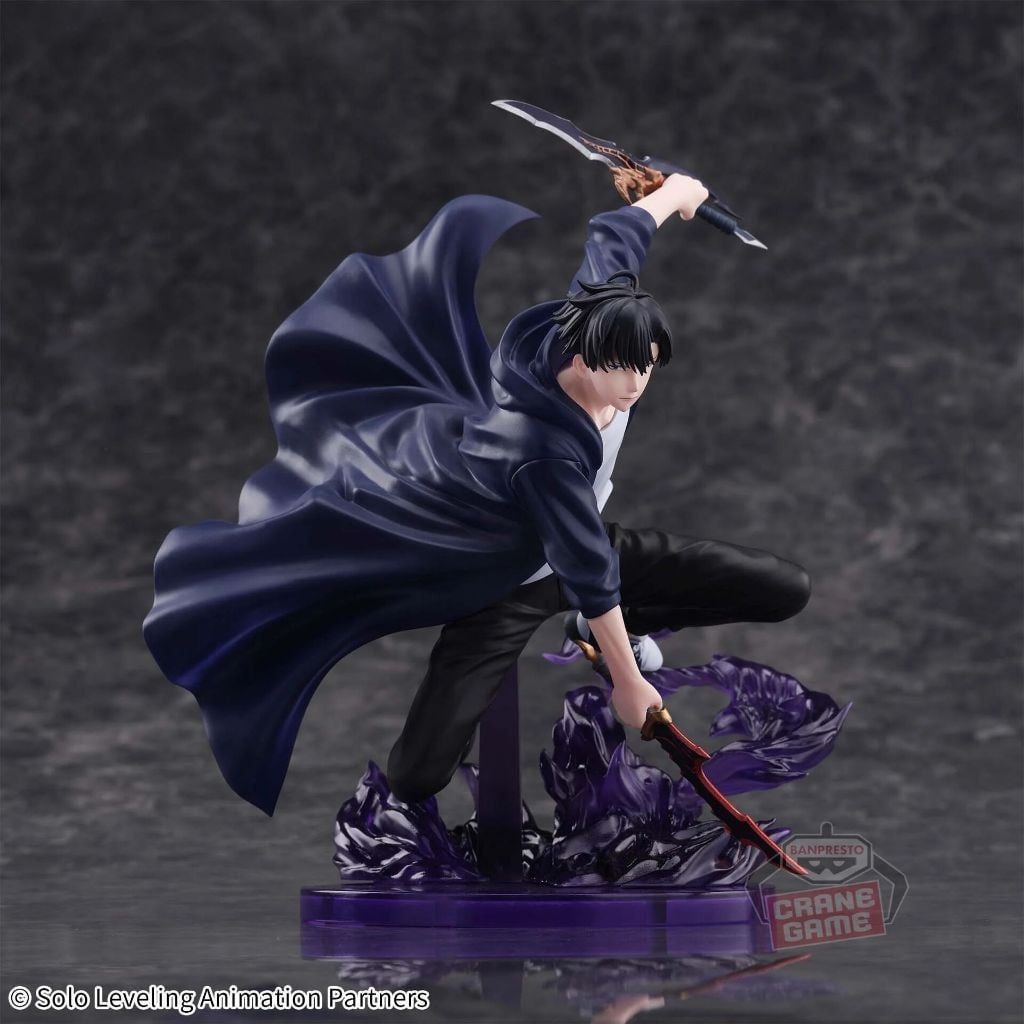 15cm FULLBOX [ hỏa tốc hcm ][ Vũ Trí Ba ] Mô hình nhân vật Solo Leveling - Sung Jin woo chiến đấu
