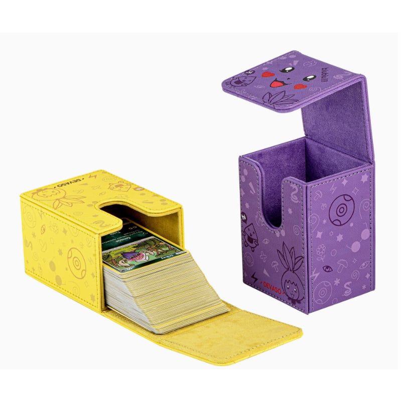 [ Phụ kiện ] Hộp đựng bài bằng da Pikachu cao cấp - Deckbox