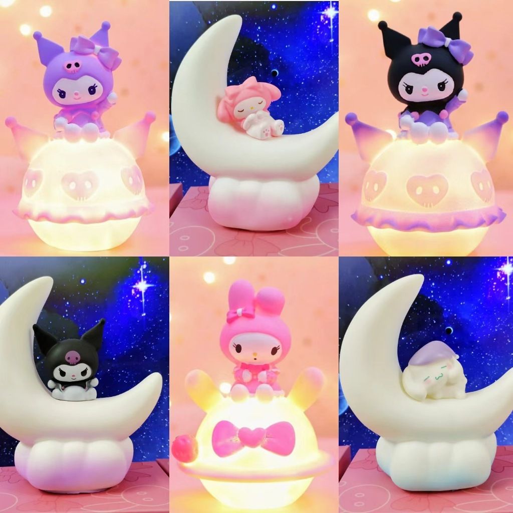 [ Hỏa tốc HCM ] chiếu sáng Đồ chơi trẻ em Quà tặng Đèn Kuromi, Trang trí bầu không khí phòng ngủ