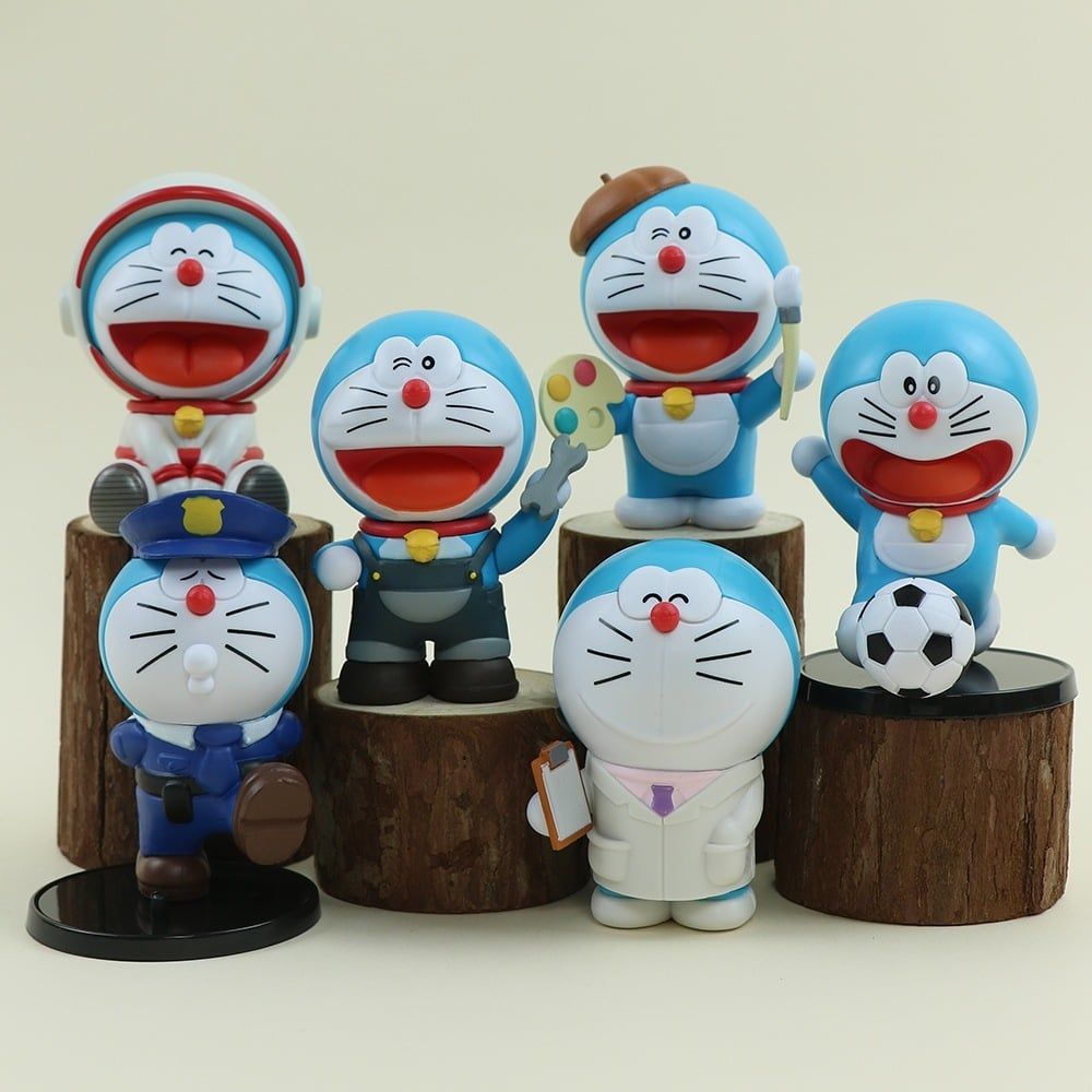 [Mua 5 tặng 1] [ hỏa tốc HCM ] [ Vũ Trí Ba ] 2025 Mô hình doremon Doraemon phiên bản nghề nghiệp siêu cute