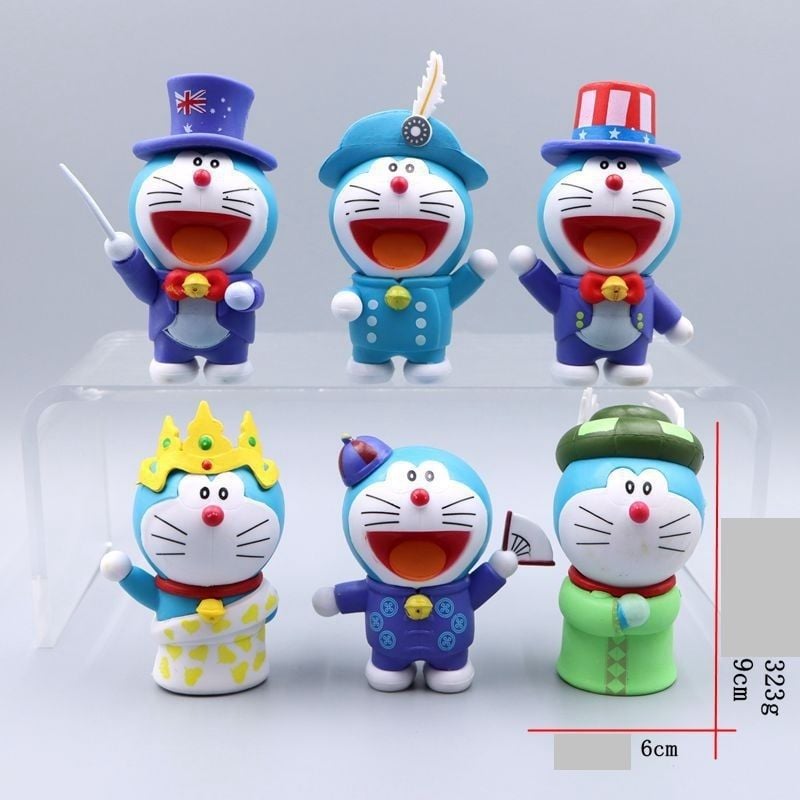 mua 5 tặng 1 video [ hỏa tốc hcm ] Vũ Trí Ba Mô hình mèo ú doremon đô rê mon doraemon đa quốc gia