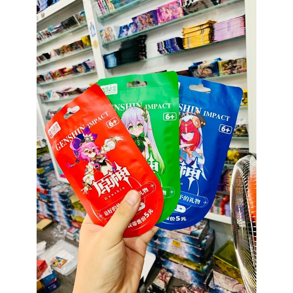 [ hỏa tốc ][ Vũ Trí Ba ] [Mua 5 tặng 1] Set 5 ảnh thẻ nhân phẩm Anime Genshin Impact GI ngẫu nhiên