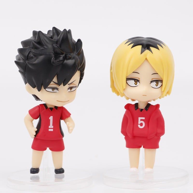mua 4 tặng 1 VIDEO [ hỏa tốc hcm ] Set 16 mô hình Haikyuu Tsukishima Tobio Shoyo Hinata Kenma Kozume