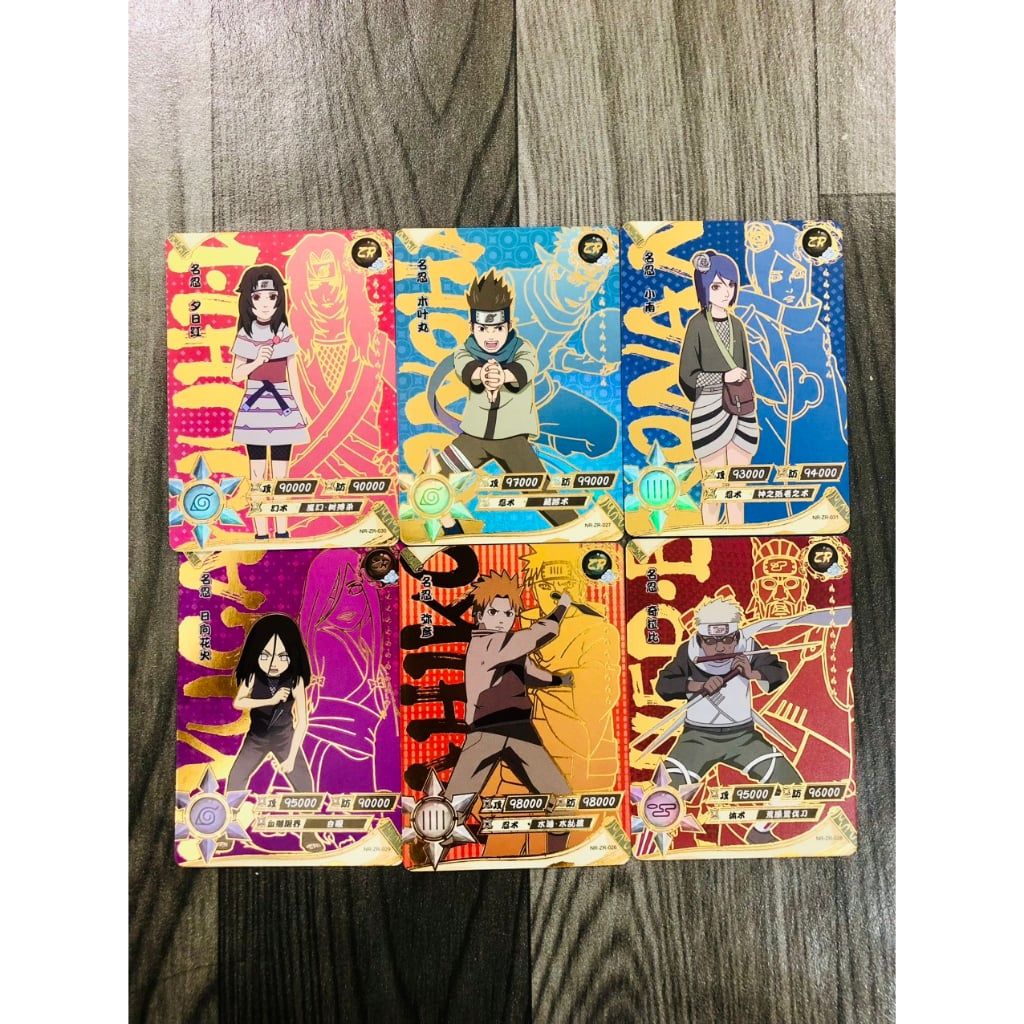 Thẻ lẻ đặc biệt Naruto độ hiếm cao R, SR, SSR, UR, ZR