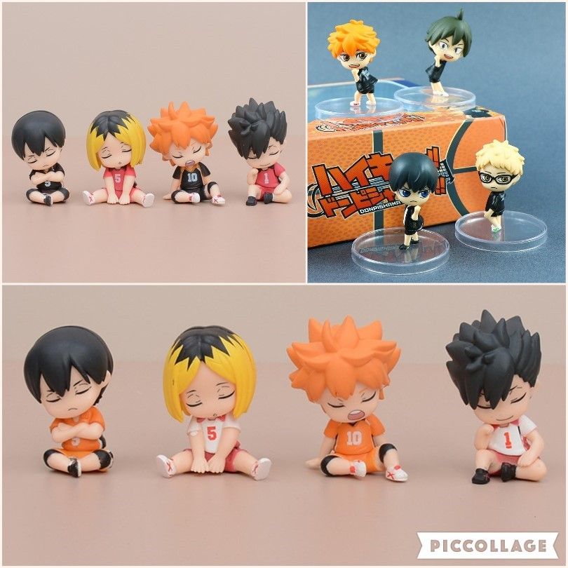 [ hỏa tốc hcm ][ Vũ Trí Ba ]Set 4 mô hình Haikyuu Vua bóng chuyền Yu Kei Tsukishima Tobio Shoyo Hinata Tadashi Yamaguchi