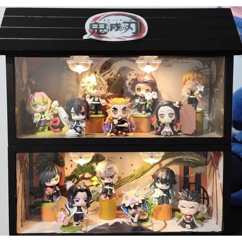 > 12 mẫu CÓ VIDEO [ Hỏa tốc ] Hàng Cao Cấp Mô hình Bộ 6 nhân vật Kimetsu No Yaiba Đồ Chơi pop mart