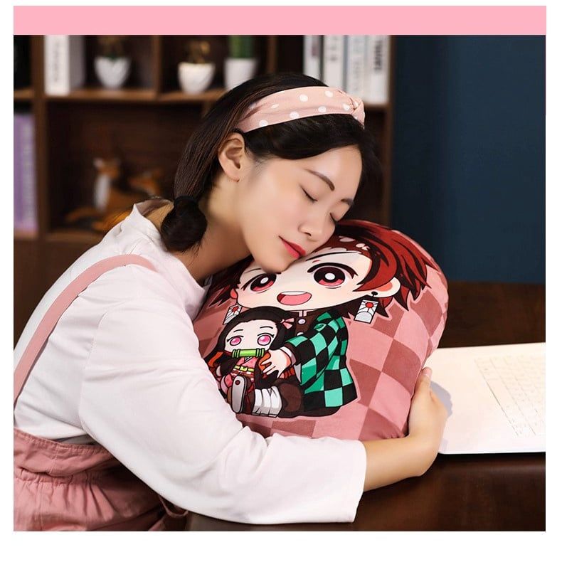 [ hỏa tốc hcm ] Gối Nhồi Bông Kimetsu no Yaiba thanh gươm diệt quỷ