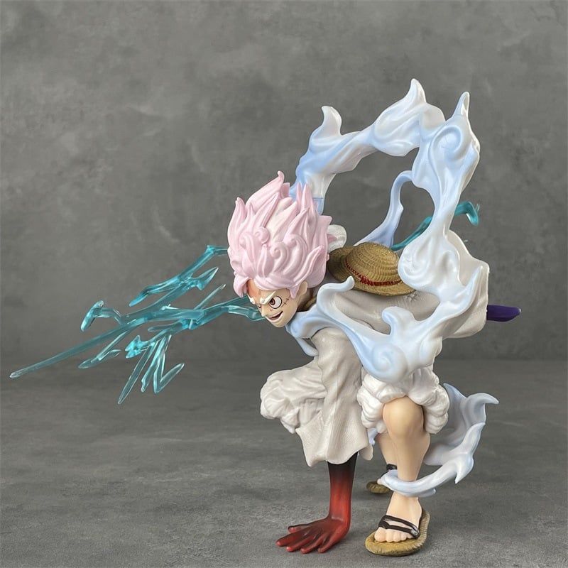 22cm FULL BOX [ hỏa tốc hcm ][ Vũ Trí Ba ] Mô hình nhân vật Luffy Gear 5 cầm sét - One Piece