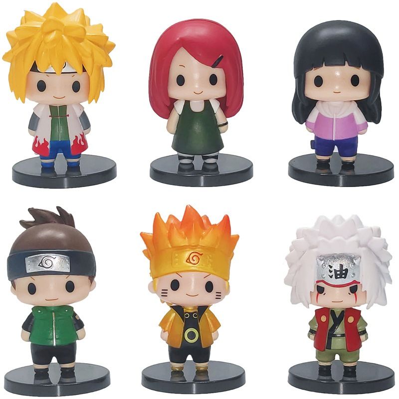 [ mua 5 tặng 1 ][ hỏa tốc hcm ] Mô hình Chibi Naruto Lục đạo Minato Sasuke Hinata Jiraiya Sasori Shikamaru Kushina 7cm