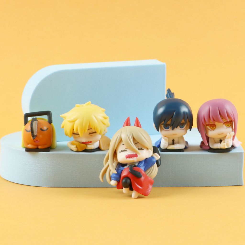 video [ hỏa tốc hcm ][ Vũ Trí Ba ] Mô hình lookup Chainsaw Man makima aki Denji Pochita Power 10cm
